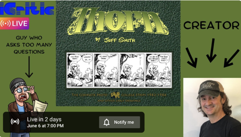 Jeff on iCritic LIVE Tonight  at 7pm EST!